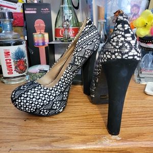 Lace Covered Heels